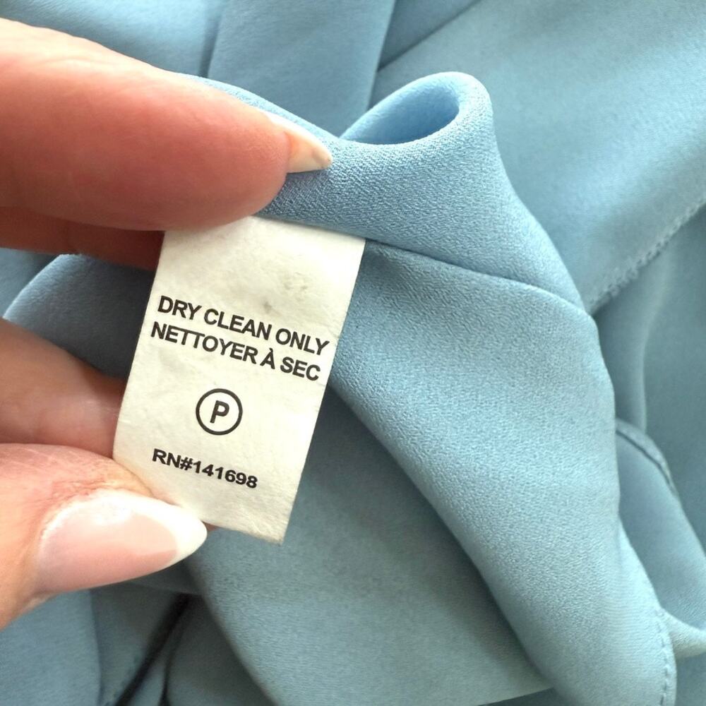 RAMY BROOK Harla Dress Blue Multicolor Pleated Boho Puff Sleeve Fairycore NWT S - Picture 11 of 11